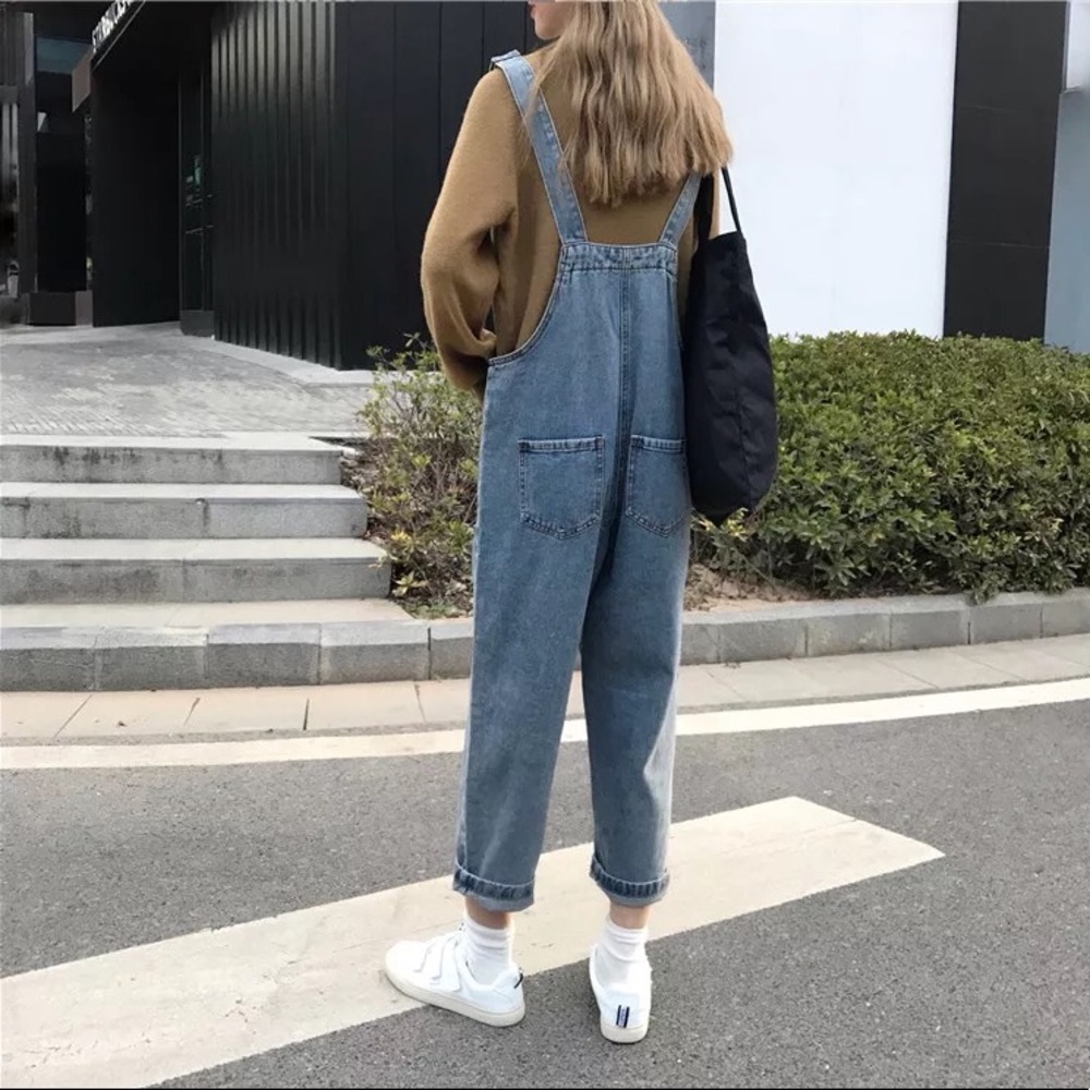 Denim Overall Jumpsuit - Picture 3 of 16